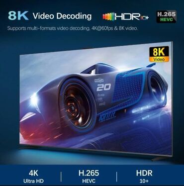 DVD i Blu-ray plejeri: Android tv boks Vontar 8K - H618 - 4/32GB - Android 12 Garancija na — 8
