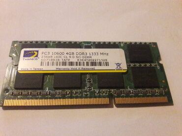 ram 8: Оперативная память (RAM) 4 ГБ, < 1333 МГц, DDR3, Для ноутбука, Б/у