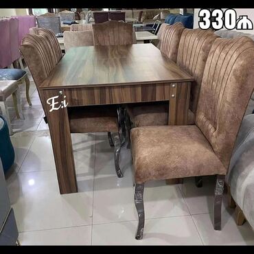 Masa və oturacaq dəstləri: Qonaq otağı üçün, Yeni, Açılan, Dördbucaq masa, 6 stul -da lalafo.az — 5 Masa və oturacaq dəstləri: Qonaq otağı üçün, Yeni, Açılan, Dördbucaq masa, 6 stul — 5