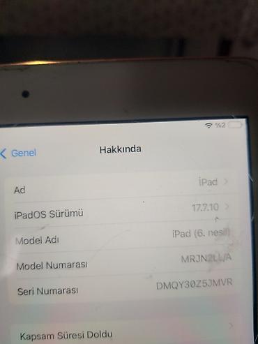 Apple iPad: Ipad 6 nesil yaddaş 32gb sürümü tezedir heçbir prablemi yoxdur barmaq -da lalafo.az — 8 Apple iPad: Ipad 6 nesil yaddaş 32gb sürümü tezedir heçbir prablemi yoxdur barmaq — 8
