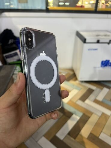 купить айфон 13 про 256 гб бу: IPhone X, Колдонулган, 64 ГБ, Кара, 100 %