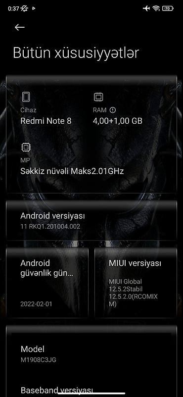 Redmi: Redmi Note 8, 64 GB, rəng - Mavi, İki sim kartlı — 3