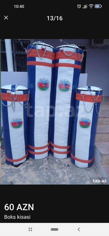 Boks kisələri: Dəri zamenitel brezent (tent qazel) materiallarından boks 🥊 kisələri -da lalafo.az — 18 Boks kisələri: Dəri zamenitel brezent (tent qazel) materiallarından boks 🥊 kisələri — 18