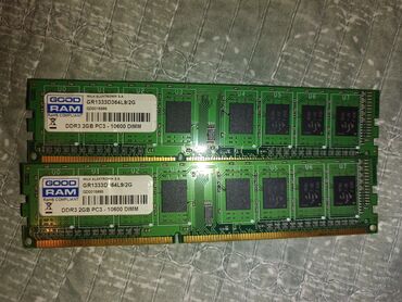 Оперативная память (RAM): Оперативная память, Б/у, Goodram, 2 ГБ, DDR3, Для ПК