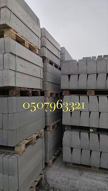 Тротуарные бордюры: Тротуарный бордюр, Бетонный, Овальный, 1000 — 12