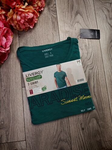 subara od polarne lisice: Short sleeves T-shirt, M (EU 50), Livergy, color - Green, Cotton