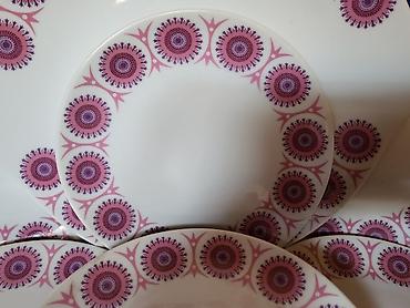 Ostali antikviteti: Servis za torte,kolace Bohemija Epiag Carlsbad 70te. Servis bohamija — 5