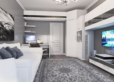 снять дом на долгий срок: 2 комнаты, 65 м², С мебелью