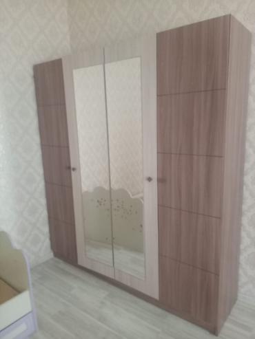 madeyra usaq mebelleri: Yataq otağı və uşaq otağı üçün mebel dəsti - Geniş qapılı dolab: 4 — 1