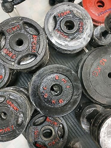 Гантели: Блины для штанги в спортивном магазине sportworldkg. Железные — 1