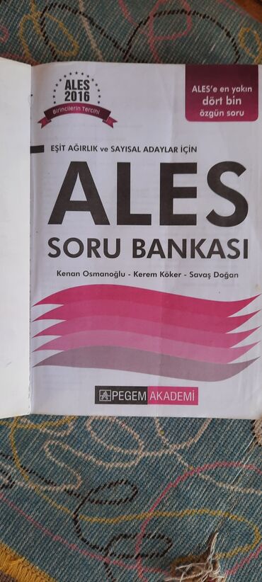 elməddin tağıyev riyaziyyat pdf indir: Ales (türk)soru bankası.Test kitabı.İçi işlənməyib.Demək olar