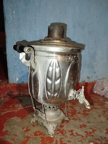 qaz sobasi temiri: Samovar satılır, 4.5 litir tutumlu, şəkildəki kimi normal vəzyətdədir — 4