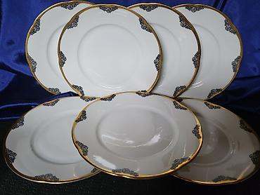 Ostali antikviteti: Tanjiri 1902g +,Kgl.Priv.Tettau.Nemacka. Nemacki deseetni tanjiri — 9