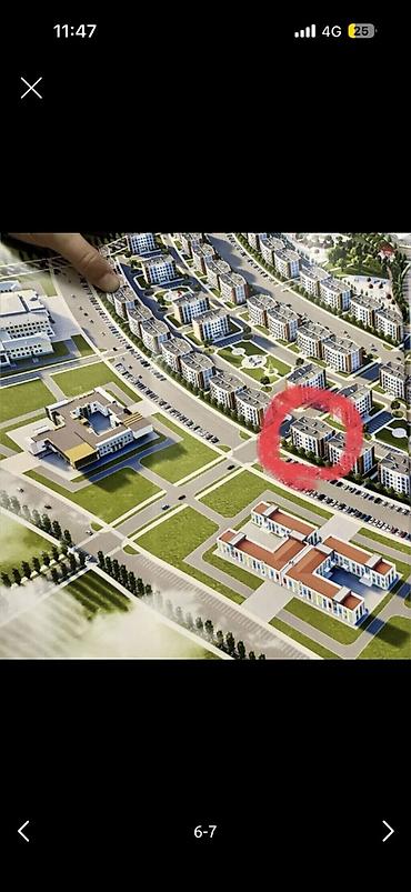 байхан: 2 комнаты, 73 м², Ошский рынок / базар Элитка, 4 этаж, Косметический ремонт — 2