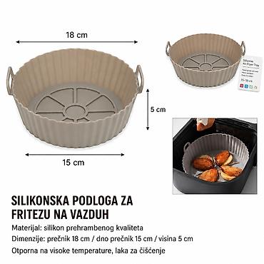 Tacne: KMT Okrugla silikonska podloga za fritezu 2406852 Opis: - Okrugla — 1