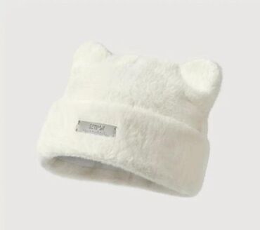 детские шапки на меху: Xəzli qış papağı – ağ rəng - Yumşaq, tüklü (faux fur) materialdan. -