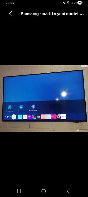 samsung tv: Samsung Smart TV – yeni model - Smart TV platformu: Tizen - Ekran — 1