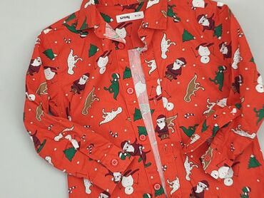 top z długimi rękawami: Shirt 2-3 years, condition - Perfect, pattern - Print, color - Red