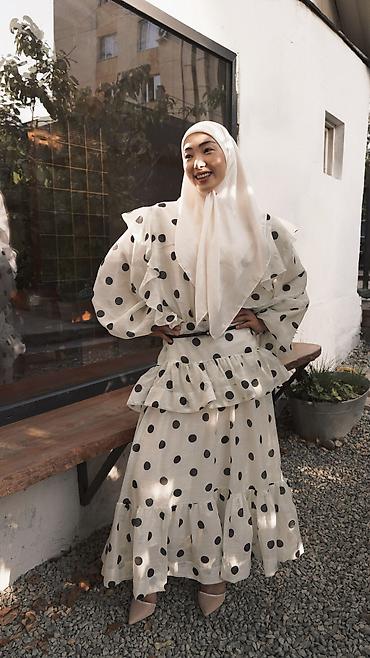 Повседневные платья: Продаю платье размер-L Новая Верх просвечивает надо носить лонгслив🤍✨ — 3