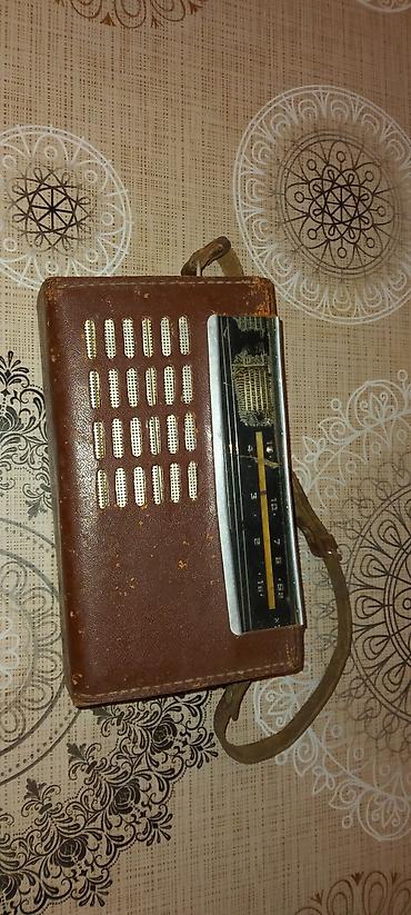 sonifer sf 5018: Retro portativ radio qəbuledici - Dizayn: qəhvəyi dəri örtüklü — 3