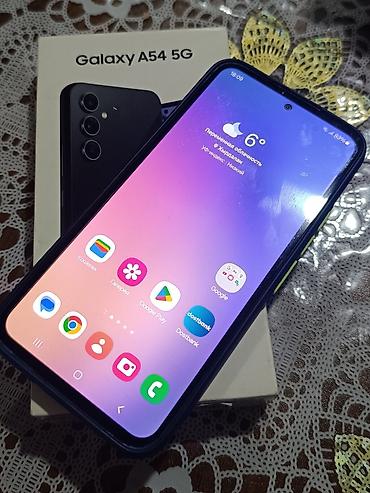 Samsung: Samsung Galaxy A54 5G, 128 GB, rəng - Qara, Sensor, Barmaq izi, İki sim kartlı — 1