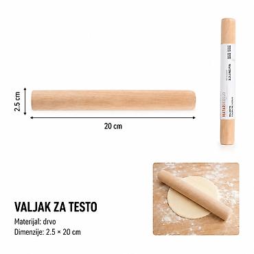 KMT Oklagija sa rotirajućim valjkom 5404582 Kompaktan drveni valjak