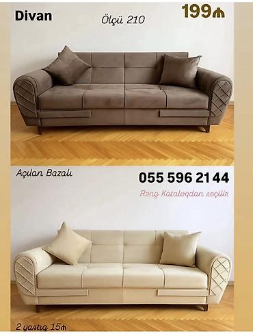 Divan – ölçü 210 sm - Açılan bazalı model: alt hissə saxlama üçün lalafo.az -da Divan – ölçü 210 sm - Açılan bazalı model: alt hissə saxlama üçün