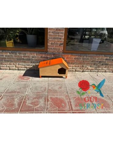 Yuvalar: Taxta pişik evi – “Burada yerim rahatdır” yazılı - Material — 24