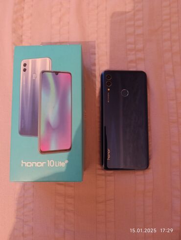 купить телефон honor: Honor 10 Lite, Б/у, 64 ГБ, цвет - Синий, 2 SIM