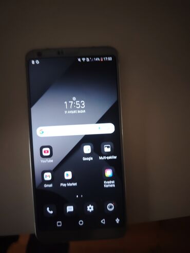Digər mobil telefonlar: LG G6, 32 GB, rəng - Boz, Qırıq