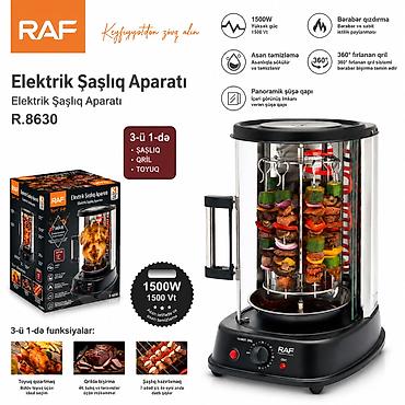 kebab: №: 12426 Məhsulun adı: Elektrik manqal RAF R.8630 Açıq Raklet qrili — 1