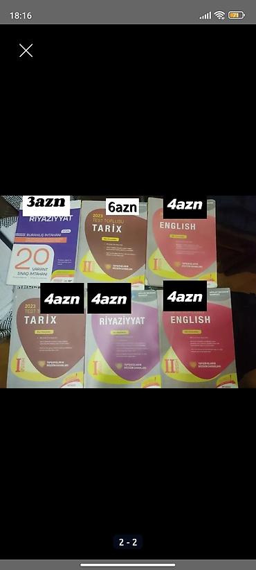 Testlər: Riyaziyyat Testlər 11-ci sinif, DİM, 1-ci hissə, 2023 il — 1