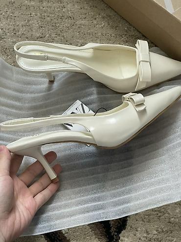 583 proba: Туфли, 38, Zara, Новый, цвет - Белый — 3