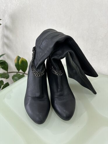 женский обувь размер 38: Сапоги, 36, цвет - Черный