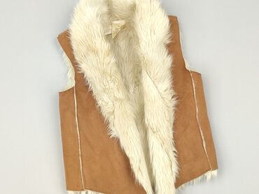 czekoladowe spodnie woskowane: Vest, 3-4 years, 98-104 cm, condition - Perfect