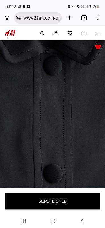 Pencəklər: H&M Kep Kollu Ceket – qara rəng - Qısa kəp (cape) üslublu qollar — 2