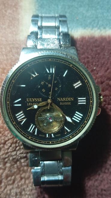 kohnə sifer: Ulysse Nardin üslubunda mexaniki qol saatı - Qara siferblat, qızılı — 1