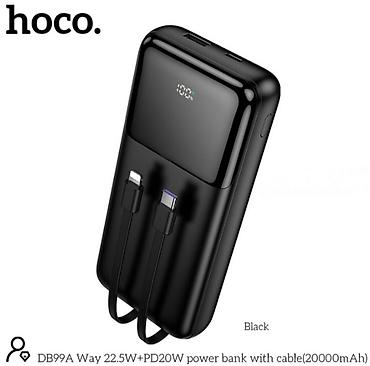 power benk: Внешний аккумулятор Hoco DB99A Way, 20000 мА·ч, черный. Ключевые — 1