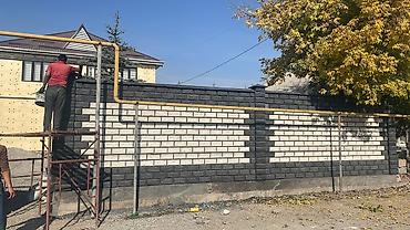 Заборы из пескоблока: Заборы из пескоблока, Установка, Гарантия, Покраска забора — 12