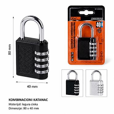 KMT Style kombinacioni katanac – cink legura (model 2385590) -