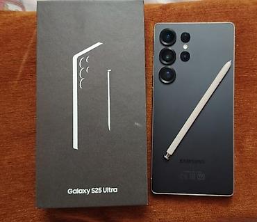 sony mc 1500: Samsung Galaxy S25 Ultra, 256 GB, rəng - Qara, Barmaq izi — 1