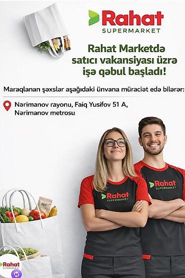 nezaretci: Satış məsləhətçisi tələb olunur, 18-29 yaş, Təcrübəsiz, Aylıq ödəniş — 1