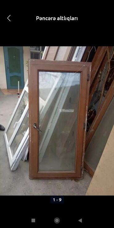 Plastik pəncərələr: İşlənmiş İkiqat şüşə paketi Plastik pəncərə, Еni: 80 sm, Uzunluğu: 156 sm — 22