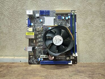 оперативная память ddr3: Материнская плата, Б/у, ASRock, LGA1155, Micro-ATX, Для ПК