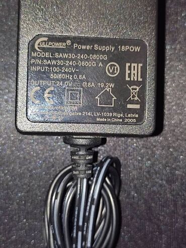 оригинальные расходные материалы epson черно белые картриджи: Блок питания MikroTik SAW30-240-0800G R1 24V, 0.8A, мощность 28,8 W