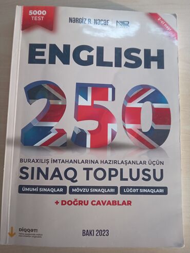 Kitablar, jurnallar, CD, DVD: İngilis dili 250 sınaq toplusu