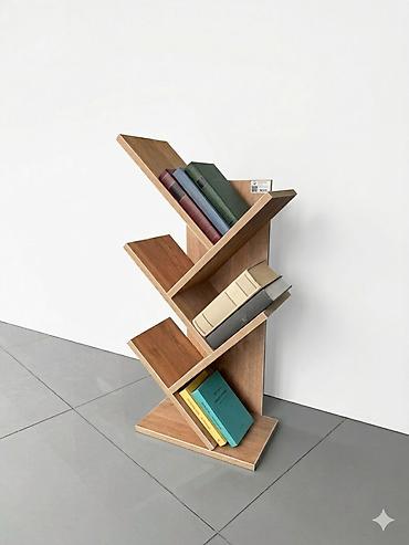 стол с книжным шкафом: Напольная или настольная книжная стойка «дерево» из ЛДСП Компактный — 1