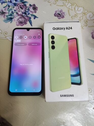 a71 samsung qiymeti: Samsung Galaxy A24 4G, 128 GB, rəng - Yaşıl, İki sim kartlı, Face ID, Sensor