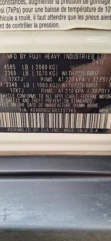 Subaru: Subaru Outback: 2010 г., 2.5 л, Автомат, Универсал — 9