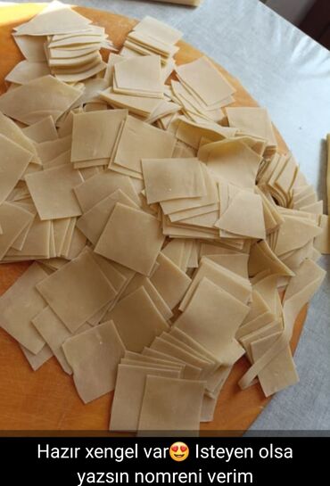 Sifarişlə hazır yeməklər: Xəngəl və ev yeməkləri üçün əl işi xəmir məhsulları və şirniyyatlar — 5